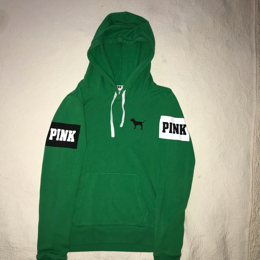 Victoria’s Secret PINK Green Hoodie Size L